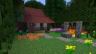 A witch's hut and brewing setup (Image via Minecraft)